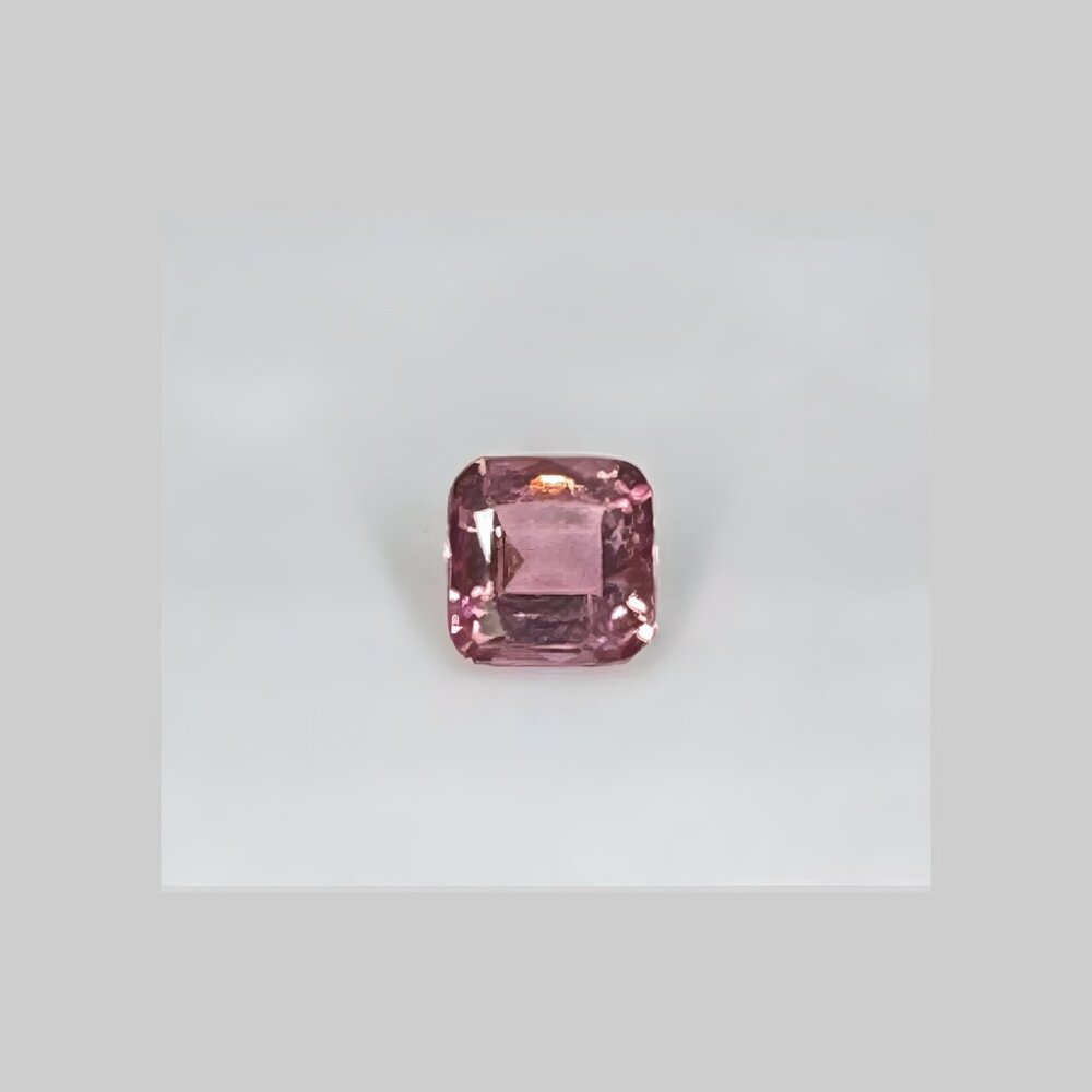0.95ct Pink Tourmaline Cushion Cut Loose Gemstone for Jewelry Making